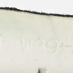 Pre Owned Jimmy Choo Green Fabric and Suede Diamond Slip On Sandals Size 39.5