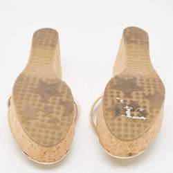Jimmy Choo Beige Patent Prima Sandals Size 39