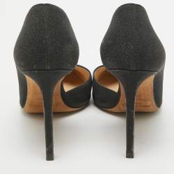 Jimmy Choo Black Glitter Sophia Pumps Size 36.5