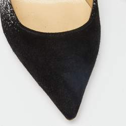 Jimmy Choo Black Suede Pointed Toe Pumps Size 35