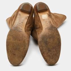 Pre Owned Jimmy Choo Brown Suede Over The Knee Length Boots Size 40