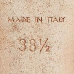 Pre Owned Jimmy Choo Tri Color Snakeskin and Patent Leather Wedge Sandals Size 38.5