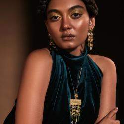  Aulerth x JJ Valaya Azra Classic Multi Strand Earrings