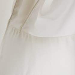 Pre Owned Johanna Ortiz White Cotton Pintuck Detail Shirt S