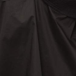 Pre Owned توب جوهانا أورتيز كتف مكشوف مع تفاصيل فيونكة قطن أسود حجم صغير