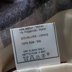 John Galliano Vintage Checkered Wool and Mohair Buttoned Jacket M