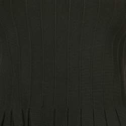 Jonathan Simkhai Black Stretch Knit Flared Off-Shoulder Top XS