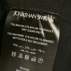 Pre Owned Jonathan Simkhai Black Sarah Ribbed Top XS