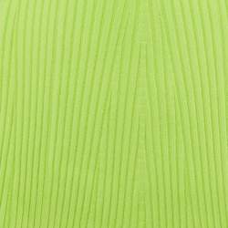 Pre Owned Jonathan Simkhai Lime Green Ribbed A-line Midi Skirt XS