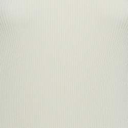 Jonathan Simkhai Ivory White Rib Knit Tabitha Dress S