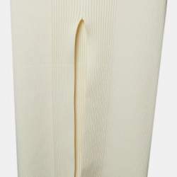 Jonathan Simkhai Ivory White Rib Knit Tabitha Dress S