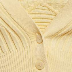 Jonathan Simkhai Yellow Rib Knit Cardigan and Top Set XS/S