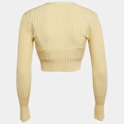 Jonathan Simkhai Yellow Rib Knit Cardigan and Top Set XS/S