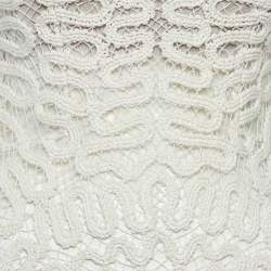 Jonathan Simkhai White Lace Cage Crochet Elise Dress XS