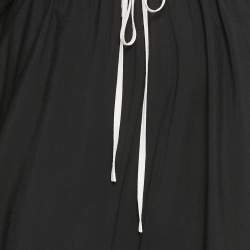 Pre Owned Jonathan Simkhai Black Crepe Cutout Maxi Dress XS