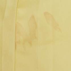 Pre Owned Jonathan Simkhai Yellow Cotton Blend Pleated Cut-Out Maxi Dress S