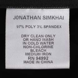 Pre Owned Jonathan Simkhai Black Spandex Jumpsuit S