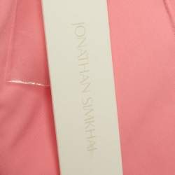 مملوكة مسبقًا Jonathan Simkhai Pink Nylon Wide Leg Trousers M 