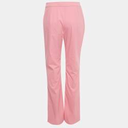 مملوكة مسبقًا Jonathan Simkhai Pink Nylon Wide Leg Trousers M 