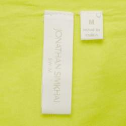 Pre Owned Jonathan Simkhai Green Cut -Out Jaelynn Maxi Dress M