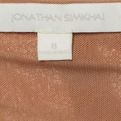 Jonathan Simkhai Peach Lace Midi Dress M