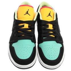 Nike Jordan 1 Multicolor Nubuck Leather Low SE Sneakers Size 42