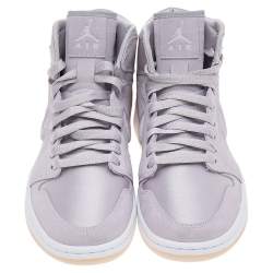 Pre Owned Jordan Lilac Suede and Nylon Air Jordan 1 Retro Season of Her High Top Sneakers Size 39