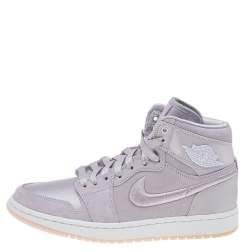 Pre Owned Jordan Lilac Suede and Nylon Air Jordan 1 Retro Season of Her High Top Sneakers Size 39