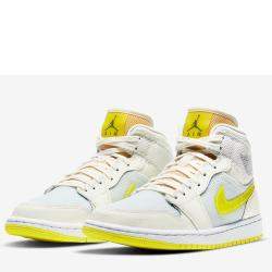 Jordan WMNS Jordan 1 Mid Voltage Yellow Sneakers Size US 7.5W (EU 38.5)