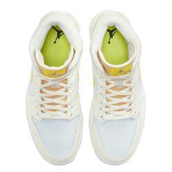 Jordan WMNS Jordan 1 Mid Voltage Yellow Sneakers Size US 7.5W (EU 38.5)