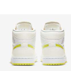 Jordan WMNS Jordan 1 Mid Voltage Yellow Sneakers Size US 7.5W (EU 38.5)