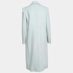 Joseph Blue Wool & Cashmere Mid Length Coat M