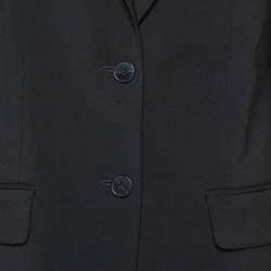 Joseph Black Wool Jackie Tailored Jacket M