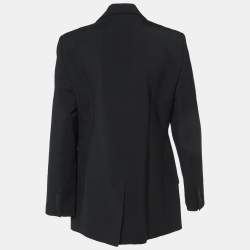 Joseph Black Wool Jackie Tailored Jacket M