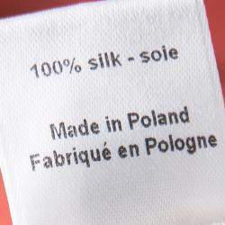 Pre Owned فستان ماكسي جوزيف قصة باسيل بايس كريب حرير برتقالي L