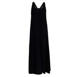 Joseph Black Knit Ribbon Strap Detail Sleeveless Penn Midi Dress M