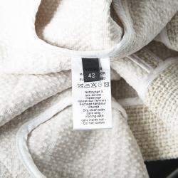 Joseph Beige Stone Summer Tweed Double Breasted Maubert Coat L