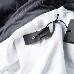 Joseph Black and Cloud Techno Taffeta Benicio Belted Trench Coat M