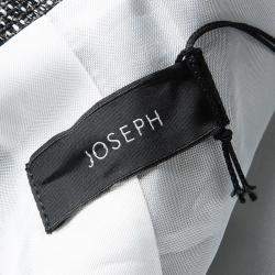 Joseph Tricolor Techno Tweed  Zip Detail Preston Long Coat M