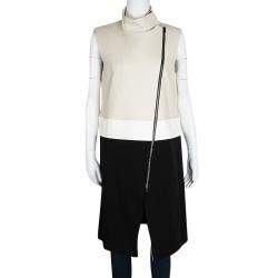 Joseph Tricolor Zip Detail Preston Sleeveless Long Coat M