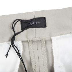 Joseph Almond Beige New Cotton Compact Finley Regular Fit Trousers L
