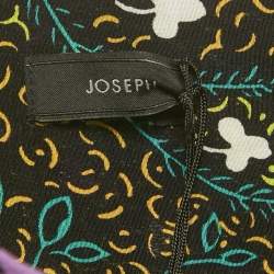 Pre Owned Joseph Black Silk Lionel Tellis Floral Top M