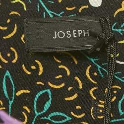 Pre Owned Joseph Black Silk Lionel Tellis Floral Top M