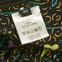 Pre Owned Joseph Black Silk Lionel Tellis Floral Top M