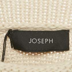 Pre Owned Joseph Beige Rib Knit Turtle Neck Sweater M