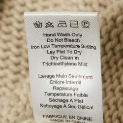 Pre Owned Joseph Beige Rib Knit Turtle Neck Sweater M