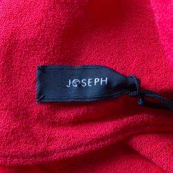 Joseph Red Crepe Noodle Strap Cross Back Naomi Dress M