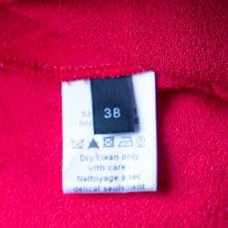 Joseph Red Crepe Noodle Strap Cross Back Naomi Dress M