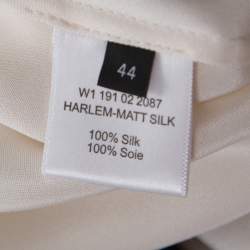 Joseph Black & Off White Matt Silk Harem Pants Full Sleeve Harlem Jumpsuit L