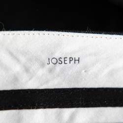 Joseph Black Wool Rocker- Super 100 Wide Leg Pants L 